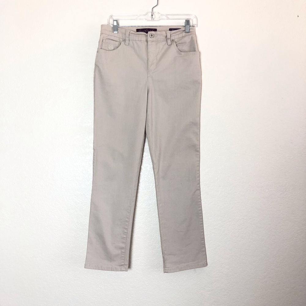 Gloria Vanderbilt Amanda khaki jeans 6p